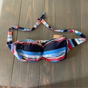 SWIMSUITS FOR ALL NWT Strapless Bandeau Bikini Top Sz 10